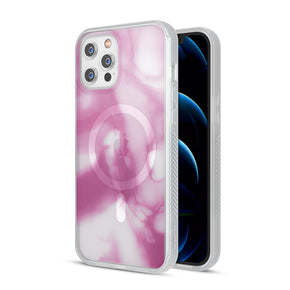 Apple iPhone 12 / 12 Pro (6.1) Magsafe Mood Series Design Case - Watercolor Pink