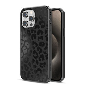 Apple iPhone 15 Pro Max (6.7) Mood Series Magsafe Case - Black Leopard