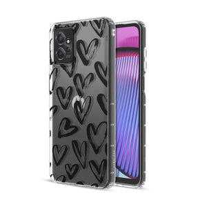 Motorola Moto G Stylus 5G (2023) Mood Series Design Case - Black Hearts