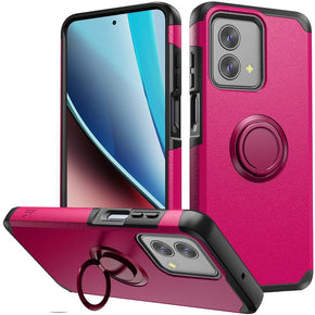 Motorola Moto G Stylus 5G (2023) Tough Slim Hybrid Case (with Ring Stand) - Pink