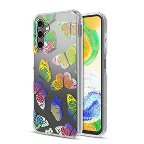 Samsung Galaxy A14 5G Mood Series Design Case - Neon Butterflies