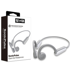 SYB SonicPulse Open-Ear Bone Conduction Headphones - Gray