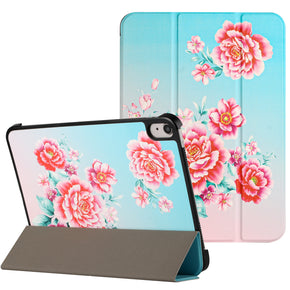 Samsung Galaxy Tab A9 Plus (11") Leather Folio Case - Blooming Flowers