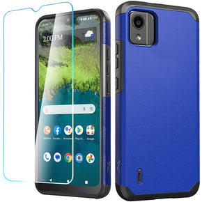 Nokia C110 Tough Strong Hybrid Case (with Tempered Glass) - Blue
