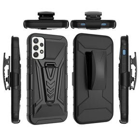 Samsung Galaxy A53 5G 3-in-1 Clip Combo Case (with Kickstand and Holster) - Black / Black