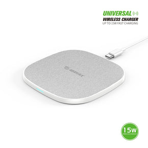 EW06-WH: 15W QI WIRELESS CHARGER & 5FT TYPE-C CHARGING CABLE