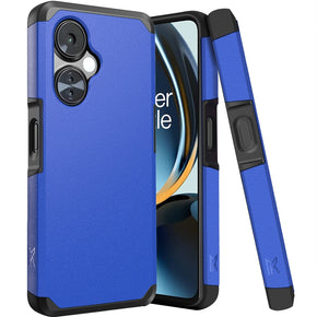 OnePlus Nord N30 5G Tough Slim Hybrid Case (with Built-in Magnetic Plate) - Blue