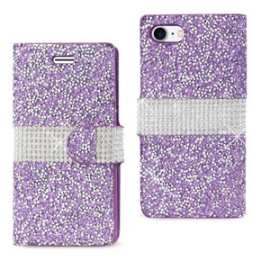 iPhone 7/8 Diamond Glitter Wallet Case Cover