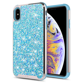 Apple iPhone XS Max ZV FULL DIAMOND HYBRID SERIES CASE - BLUE