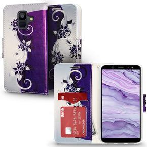 Samsung Galaxy A6 Wallet Design Case Cover