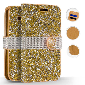 Samsung Galaxy A6 Full Diamond Wallet Case Cover