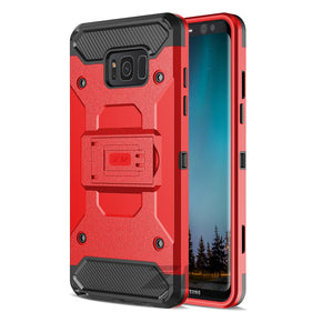 Samsung Galaxy S8 Plus Hybrid Holster Combo Clip Case Cover