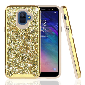 Samsung Galaxy A6 Hybrid Diamond Design Case cover