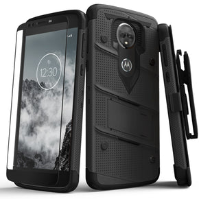 Motorola E5 Plus Zizo Holster Clip Combo Case