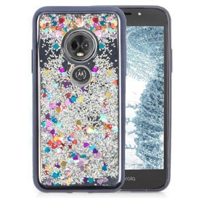 Motorola E5 Plus TPU Water Glitter Case Cover