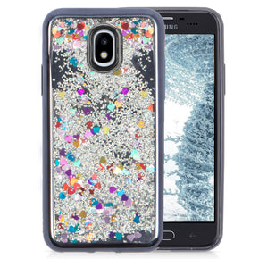 Samsung Galaxy J7 2018 TPU Glitter Design Case Cover