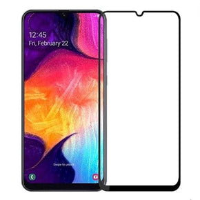 Samsung Galaxy A20 / A50 Full Coverage Tempered Glass Screen Protector (Bulk Packaging) - Black