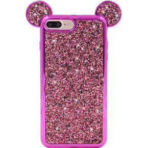 Apple iPhone 67/8 Plus Teddy Glitter Full-Star Case Cover