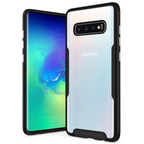 Samsung Galaxy S10 Fuse Series Slim Dual Layered Dual Injected CLICK Case - Black / Clear
