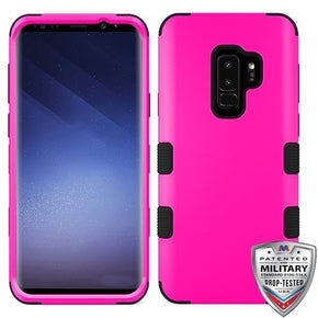 Samsung Galaxy S9 Plus TUFF Hybrid Protector Cover - Titanium Solid Hot Pink / Black