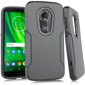 Motorola Moto E5 Supra/Moto E5 Plus Hybrid Case - Black