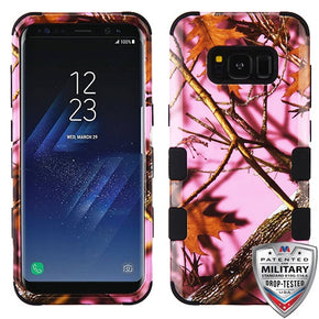 Samsung Galaxy S8 TUFF Hybrid Protector Cover - Pink Oak-Hunting Camouflage