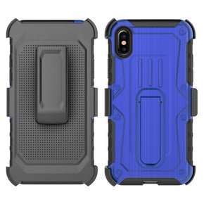 Apple iPhone XS/X Hybrid Kickstand Holster Case Cover
