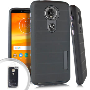 Motorola Moto E5 Supra/Moto E5 Plus Hybrid Grip Case - Black
