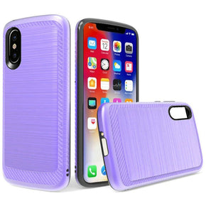 Apple iPhone XR Brushed Hybrid Case - Purple
