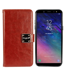 Samsung Galaxy A6 2018 Hybrid Magnetic Wallet Case Cover