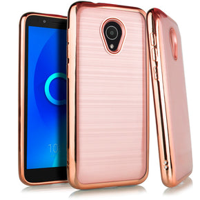 Alcatel 1X Ideal Xtra TPU Brushed Case Cover
