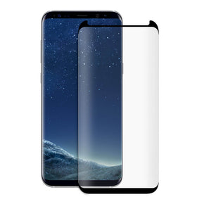 Samsung Galaxy S8 Plus 5D Curved Edge Full Glue Tempered Glass Screen Protector - Black