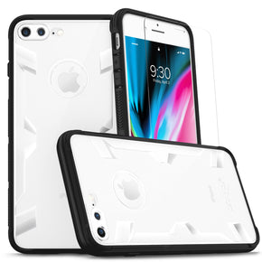 Apple iPhone 8/7/6 Plus Transparent Hybrid Case Cover