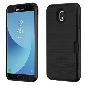 Samsung Galaxy J7 2018 Hybrid Brushed Card Case Cover