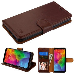 LG Q7 Hybrid Mybat Wallet Case Cover
