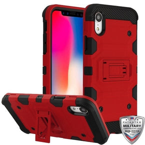 Apple iPhone XR 3-in-1 Storm Tank Hybrid Case - Red / Black