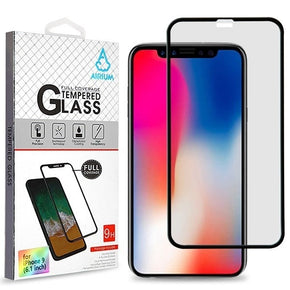 Apple iPhone XR/11 Full Coverage Tempered Glass Screen Protector - Black