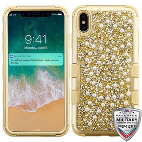 Apple iPhone XS Max TUFF Krystal Hybrid Protector Cover - Gold