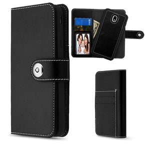 Samsung Galaxy J7 2018 Hybrid Magnetic Wallet Case Cover
