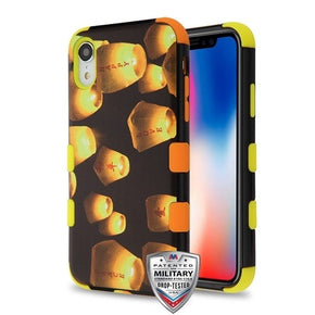 Apple iPhone XR TUFF Hybrid Case - Yellow Lanterns / Orange