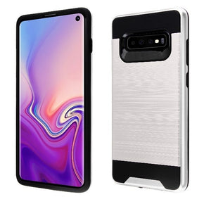 Samsung Galaxy S10 Hybrid Brushed Case Cover