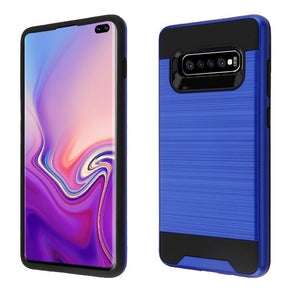 Samsung Galaxy S10 Plus Brushed Hybrid Protector Cover - Blue