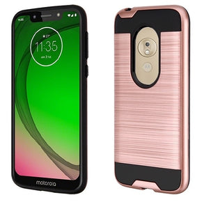 Motorola G7 Play Brushed Hybrid Case Cover