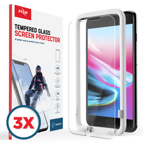 Apple iPhone 8/7 LIGHTNING SHIELD 0.33mm Tempered Glass Screen Protector (3-pack)