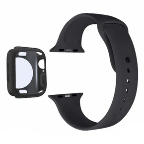Apple Watch 38MM Silicone Band and Case with Built-in Screen Protector