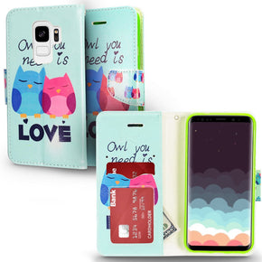 Samsung Galaxy S9 Hybrid Design Wallet Case Cover