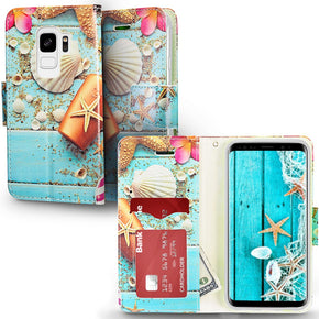 Samsung Galaxy S9 Hybrid Wallet Design Case Cover
