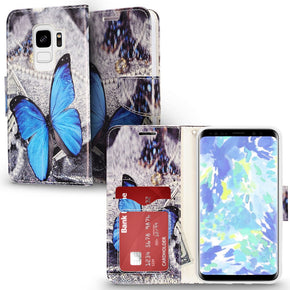 Samsung Galaxy S9 Hybrid Wallet Design Case Cover