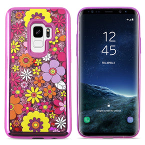 Samsung Galaxy S9  TPU Water Glitter Design Case Cover
