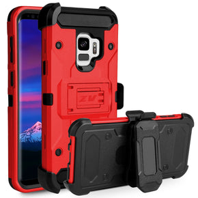 Samsung Galaxy S9 Hybrid Holster Clip Combo Case Cover
